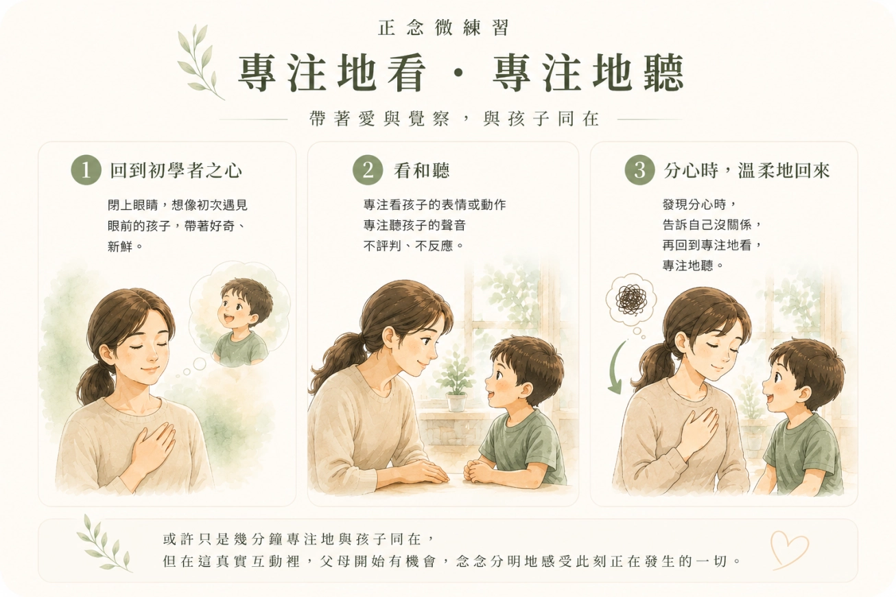 注重連結的正念教養——找回看見孩子的「初學者之心」